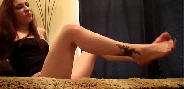  Touching your cock with my feet gets me so wet